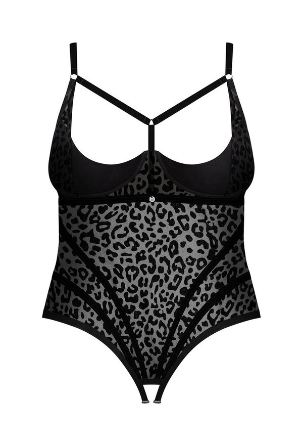 OBSESSIVE PLUS SIZE OUVERT BODY MIT OFFENEN CUPS